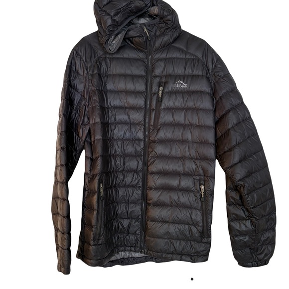 L.L. Bean Other - L.L. Bean Men's Black hooded downtek Puffer Jacket size Large tall